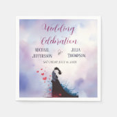 La Dolce Vitaのインスピレーショ結婚ン1940フランスの年代 スタンダードカクテルナプキン (正面)