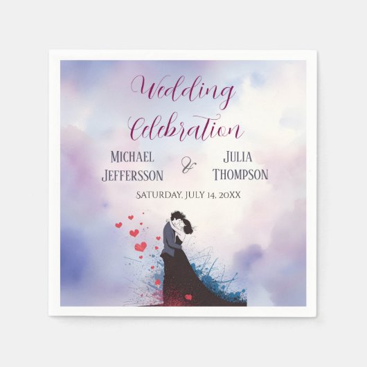 La Dolce Vitaのインスピレーショ結婚ン1940フランスの年代 スタンダードカクテルナプキン (正面)