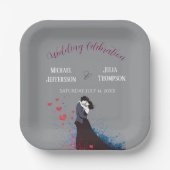 La Dolce Vitaのインスピレーショ結婚ン1940フランスの年代 ペーパープレート (正面)