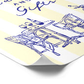 "La Dolce Vita"ブライダルシャワーカーイタリアンド&ギフト ポスター (角)