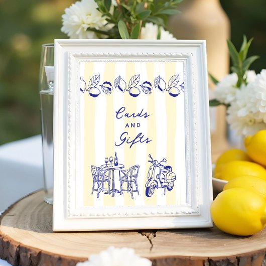 "La Dolce Vita"ブライダルシャワーカーイタリアンド&ギフト ポスター