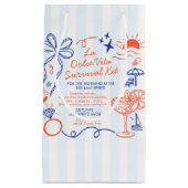 La Dolce Vita Bachelorette Party Survival Kit スモールペーパーバッグ (正面)