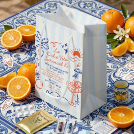 La Dolce Vita Bachelorette Party Survival Kit スモールペーパーバッグ