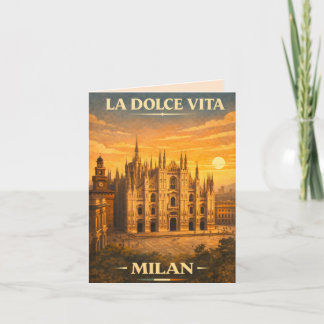 La Dolce Vita - Capri Vintage Travel Poster 招待状