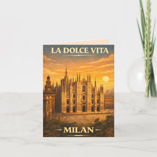 La Dolce Vita - Capri Vintage Travel Poster 招待状 (正面)