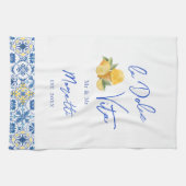 La Dolce Vita Custom Newlywed キッチンタオル (横)