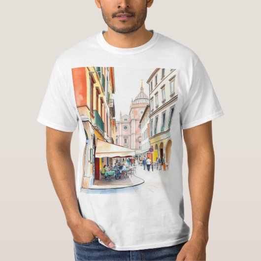 La Dolce Vita in Bologna: Piazza Maggiore Tシャツ (正面)