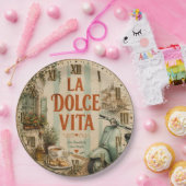 La Dolce Vita Italian ペーパープレート (パーティー)