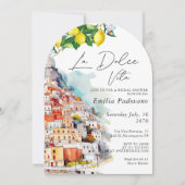 La Dolce Vita Italian Amalfi Arch Bridal Shower  招待状 (正面)