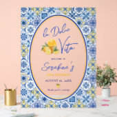 La Dolce Vita Italian Birthday Party アクリルサイン (ウェディング)