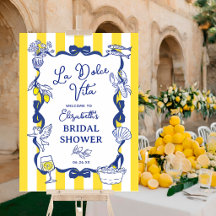 La Dolce Vita Italian Bridal Shower Welcome