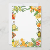 La Dolce Vita Italian Citrus Cocktail Wedding  招待状 (裏面)