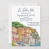 La Dolce Vita Italian Riviera Engagement Party 招待状 (正面)