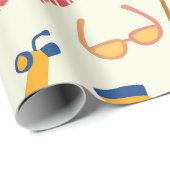 La dolce Vita Italian summer beach Pattern  ラッピングペーパー (ロールコーナー)