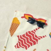 La dolce Vita Italian summer beach Pattern custom  ビーチタオル (インサイチュ)