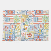 La Dolce Vita Italian Summer Lemon Mediterranean  キッチンタオル (横)