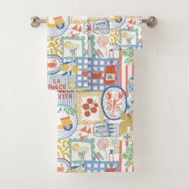 La Dolce Vita Italian Summer Lemon Mediterranean バスタオルセット