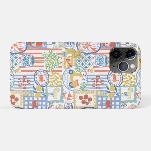 La Dolce Vita Italian Summer Lemon Mediterranean  Case-Mate iPhoneケース (裏面(横))
