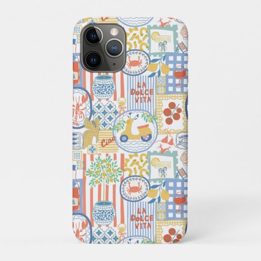 La Dolce Vita Italian Summer Lemon Mediterranean Case-Mate iPhoneケース (裏)