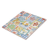 La Dolce Vita Italian Summer Lemons Mediterranean タイル (側面)