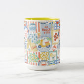 La Dolce Vita Italian Summer Lemons Mediterranean  ツートーンマグカップ (中央)