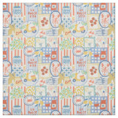 La Dolce Vita Italian Summer Lemons Mediterranean  ファブリック (見本)