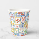 La Dolce Vita Italian Summer Lemons Mediterranean  紙コップ (正面)