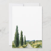 La Dolce Vita Italian View Wedding Shower 招待状 (裏面)