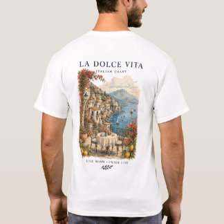 La Dolce Vita Italien Küste Design Tシャツ