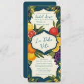 La Dolce Vita Italy Bridal Shower 招待状 (正面/裏面)