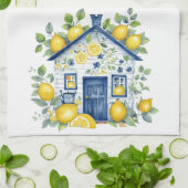 La Dolce Vita Lemon Cottage Kitchen Towel キッチンタオル (折り畳み)