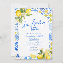 La Dolce Vita Lemon elegent イタリアン 30th Birthday