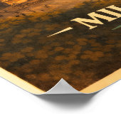 La Dolce Vita - Milan Vintage Travel Poster ポスター (角)