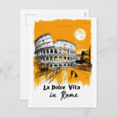 La Dolce Vita - Poster Art シーズンポストカード (正面/裏面)