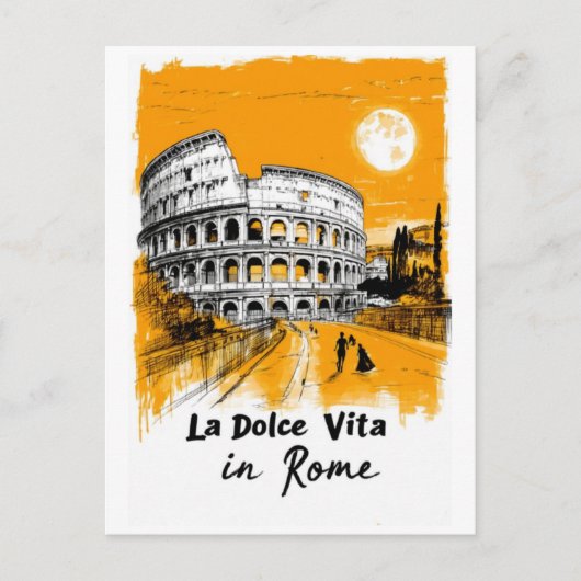 La Dolce Vita - Poster Art シーズンポストカード (正面)