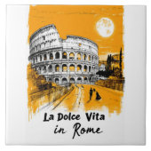 La Dolce Vita - Poster Art タイル (正面)