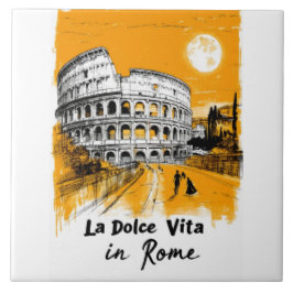 La Dolce Vita - Poster Art タイル