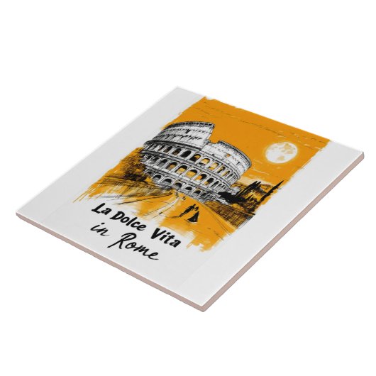 La Dolce Vita - Poster Art タイル (側面)