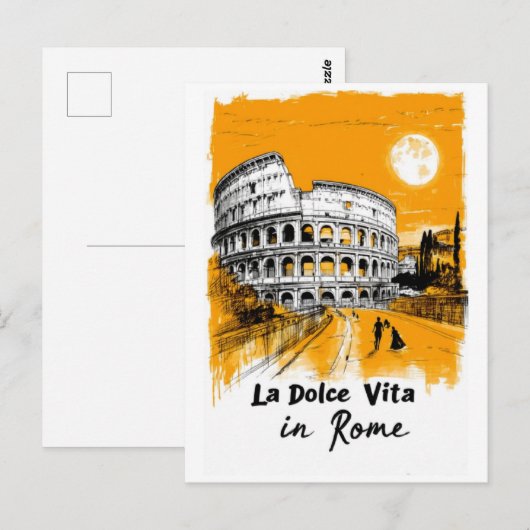 La Dolce Vita - Poster Art ポストカード (正面/裏面)