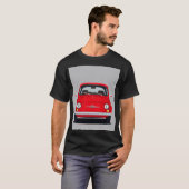 La Dolce Vita: Red Fiat 500 T-Shirt Tシャツ (正面フル)