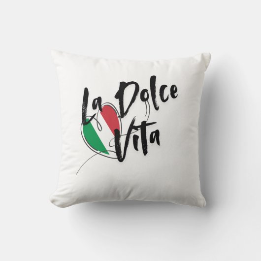 LA DOLCE VITA ,THE ITALIAN SWEET LIFE クッション (正面)