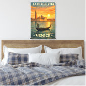 La Dolce Vita Venice Vintage Travel  キャンバスプリント (インサイチュ (寝室))