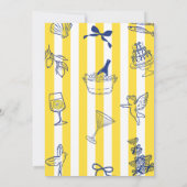 La Dolce Vita Whimsical Italian 40th Birthday  招待状 (裏面)