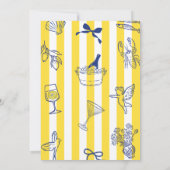 La Dolce Vita Whimsical Italian Bridal Shower 招待状 (裏面)