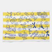 La Dolce Vita Whimsical Italian Themed キッチンタオル (横)