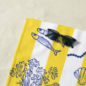 La Dolce Vita Whimsical Italian Themed ビーチタオル (インサイチュ)