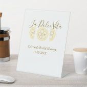La Dolce Vita yellow lemon bridal shower pastel bo 台座サイン (インサイチュ)