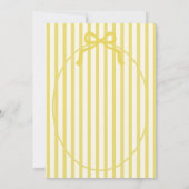 La Dolce Vita Yellow Stripes Thank You Card 招待状 (裏面)