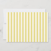 La Dolce Vita Yellow Stripes Thank You Card Photo  招待状 (裏面)