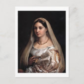 La Donna Velata postcard ポストカード (正面)